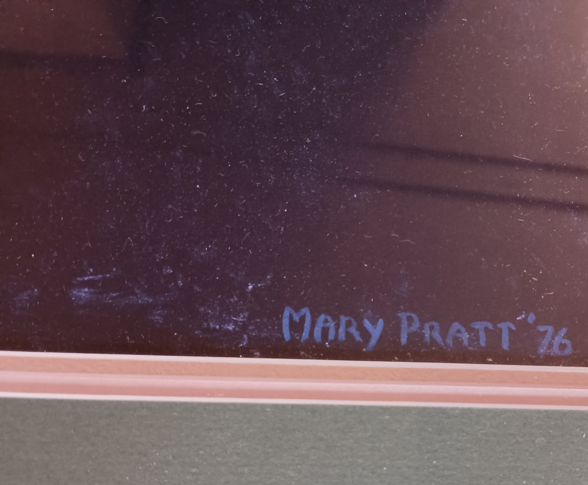 Print, Floral, Mary Pratt, Signature view