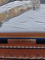 Oil painting, European scene Marcel Bouchet, Signature1 view