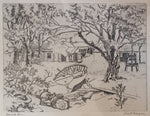 Mixed Media painting, Landscape Lionel Barrymore, Art view