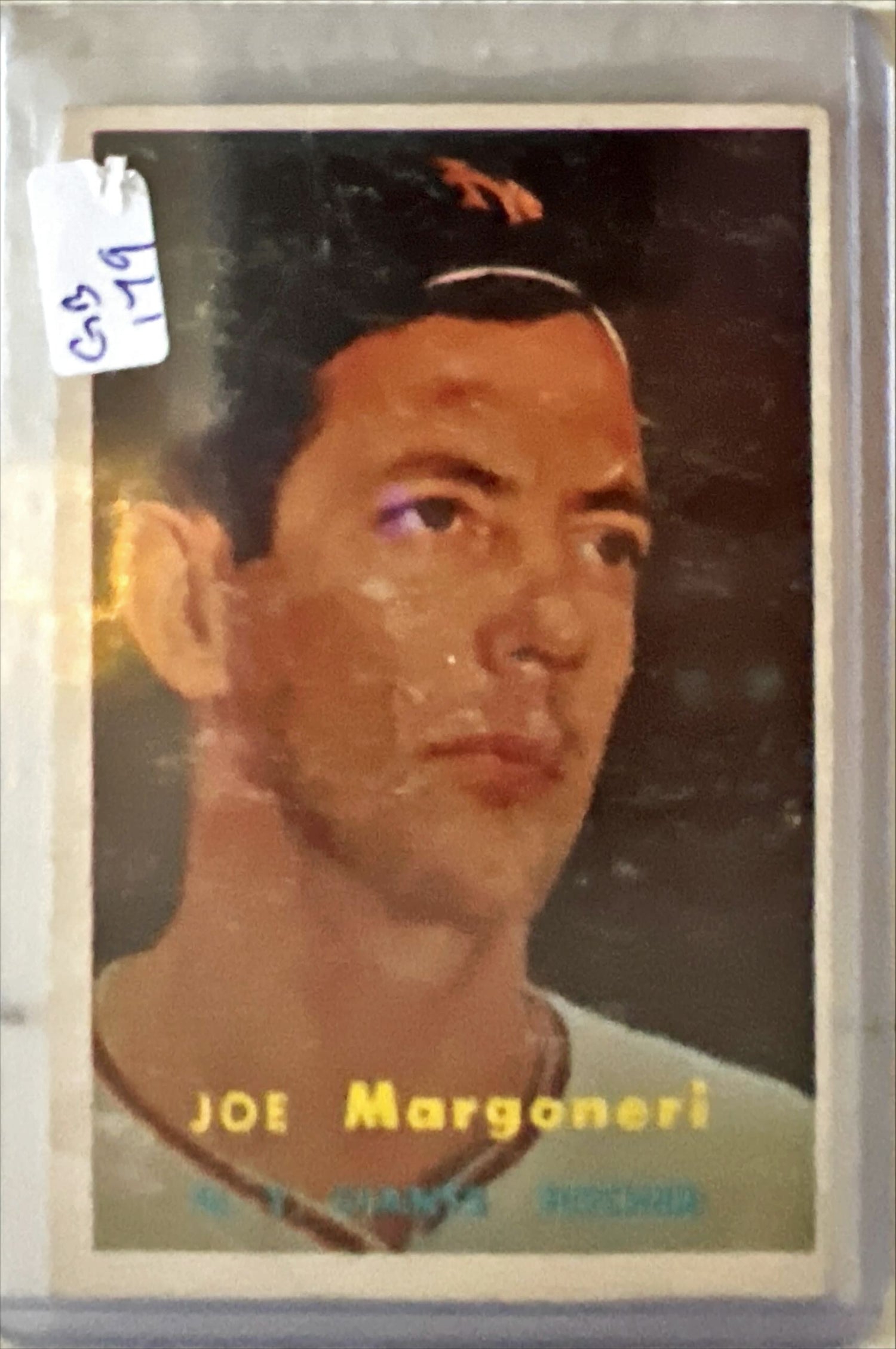 Card, Joe Margoneri N.Y. Giants Pitcher, Front view