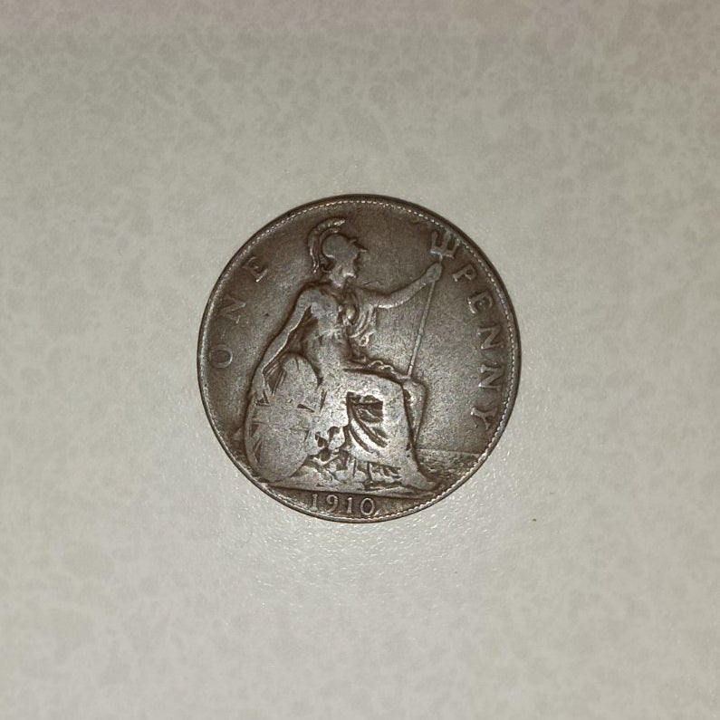 Currency, Coin, UK, Back view