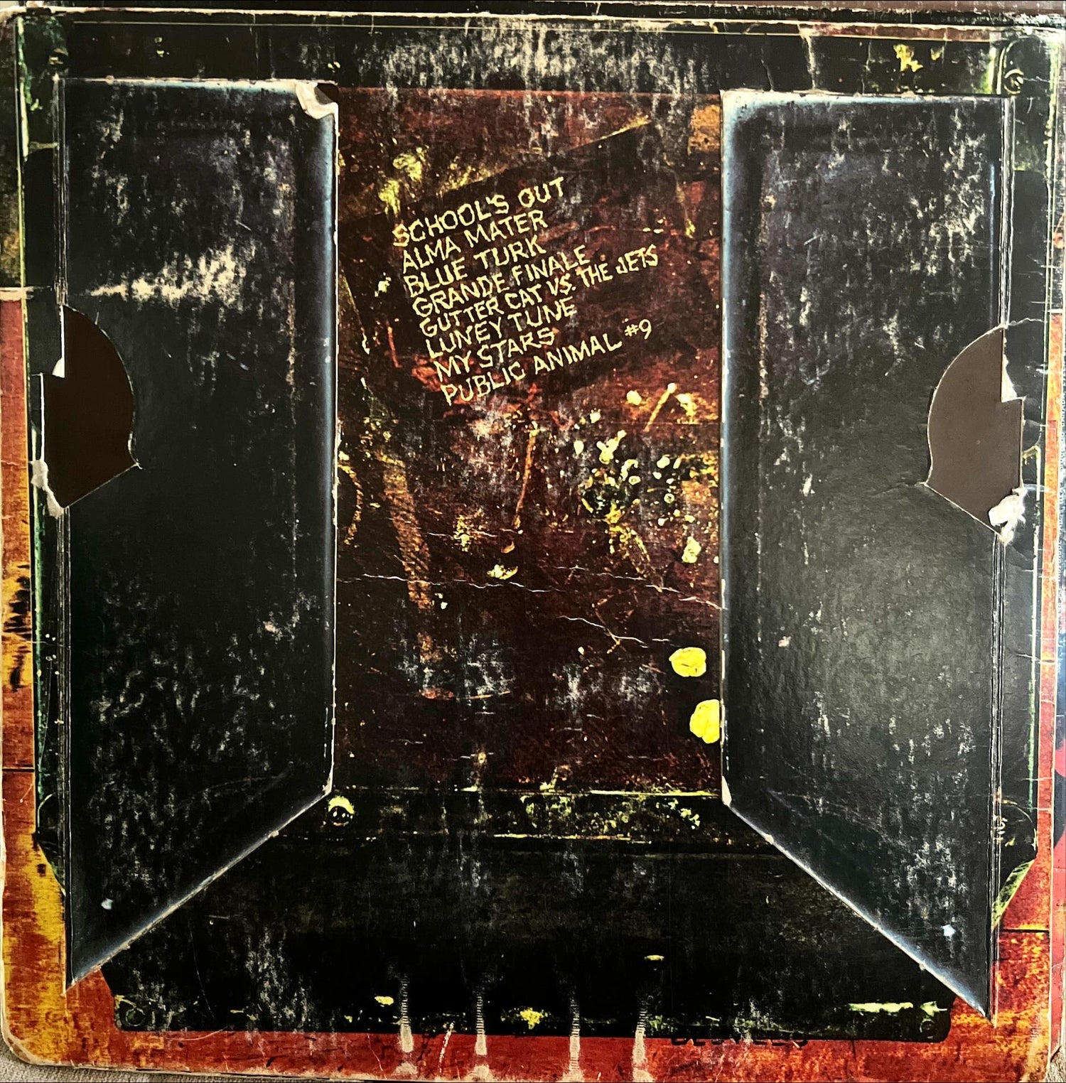 Vinyl record, Rock Alice Cooper, Back view