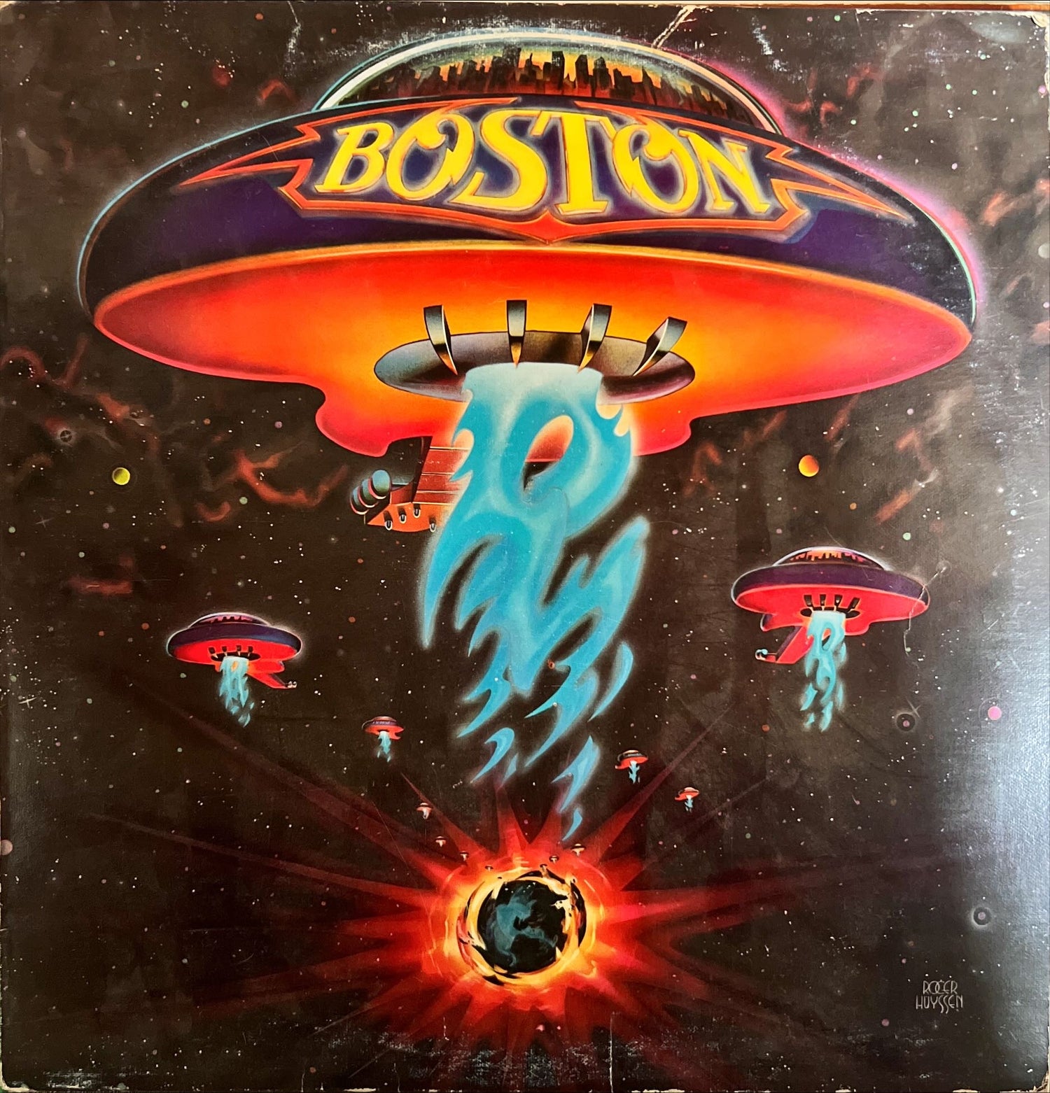 Vinyl record, Rock Boston, Front view