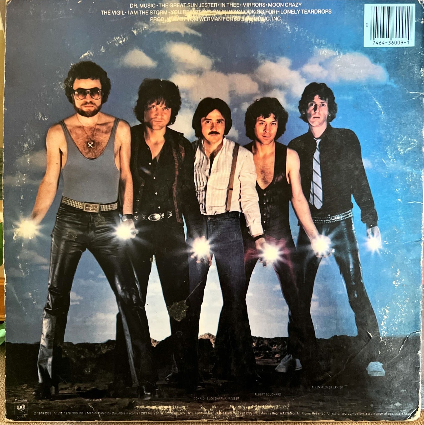 Vinyl record, Rock Blue Oyster Cult, Back view