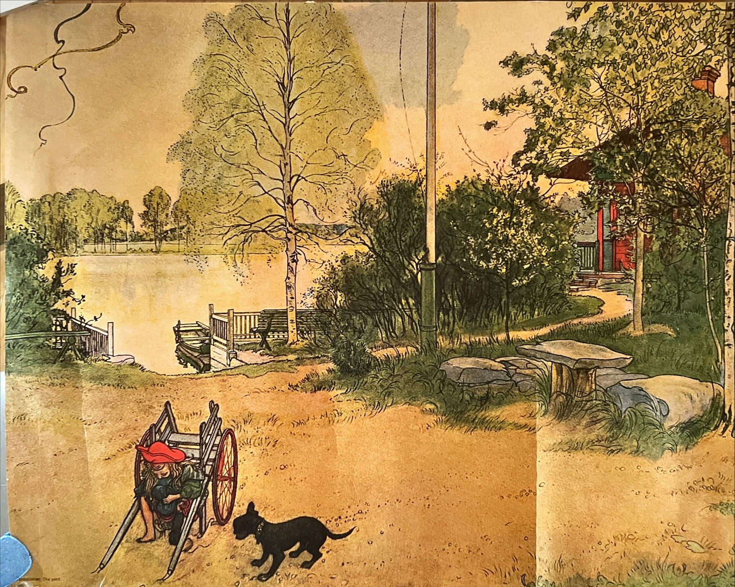 Print, Landscape, Gardsplanen, Front view