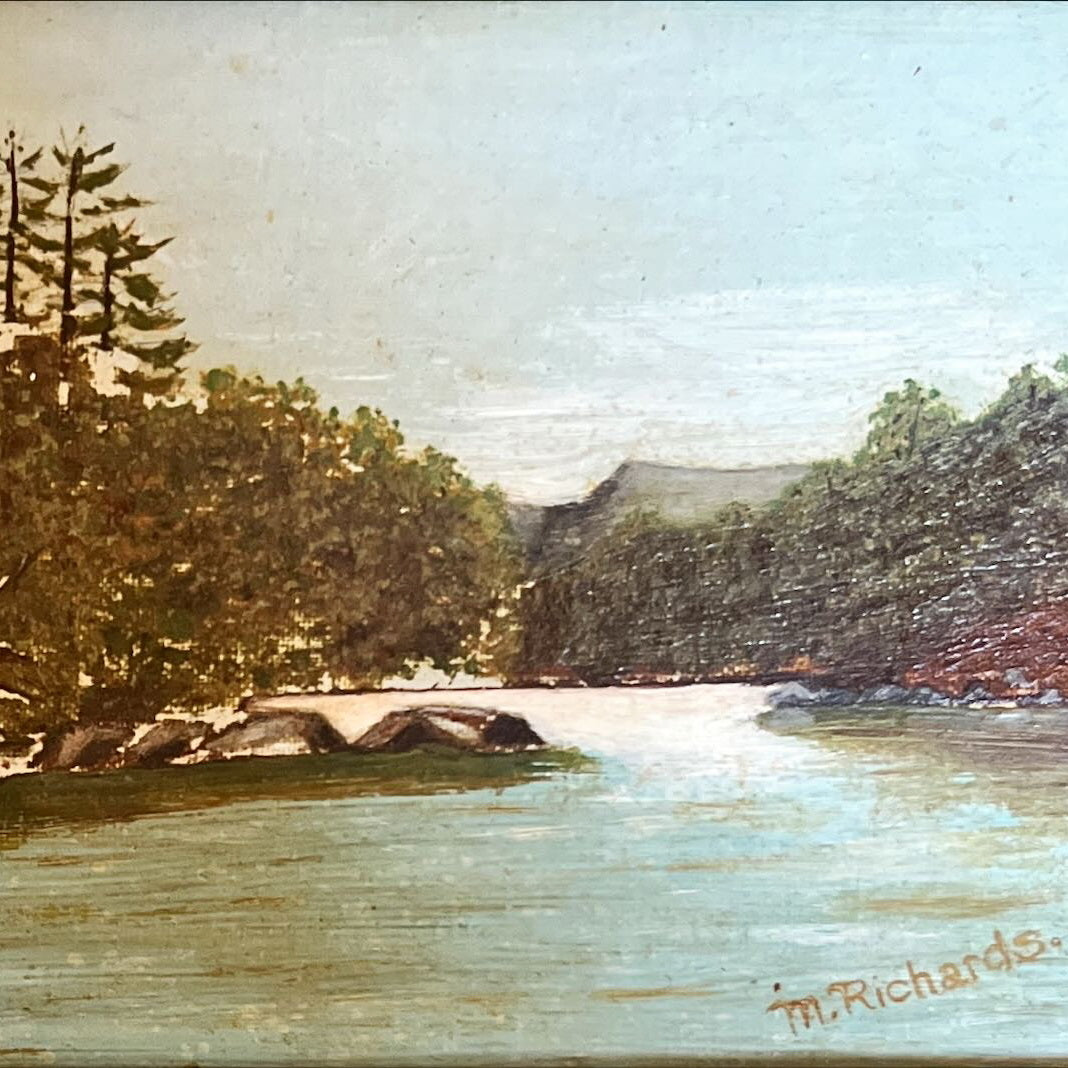 Oil painting, Landscape M. Richards, Cover view