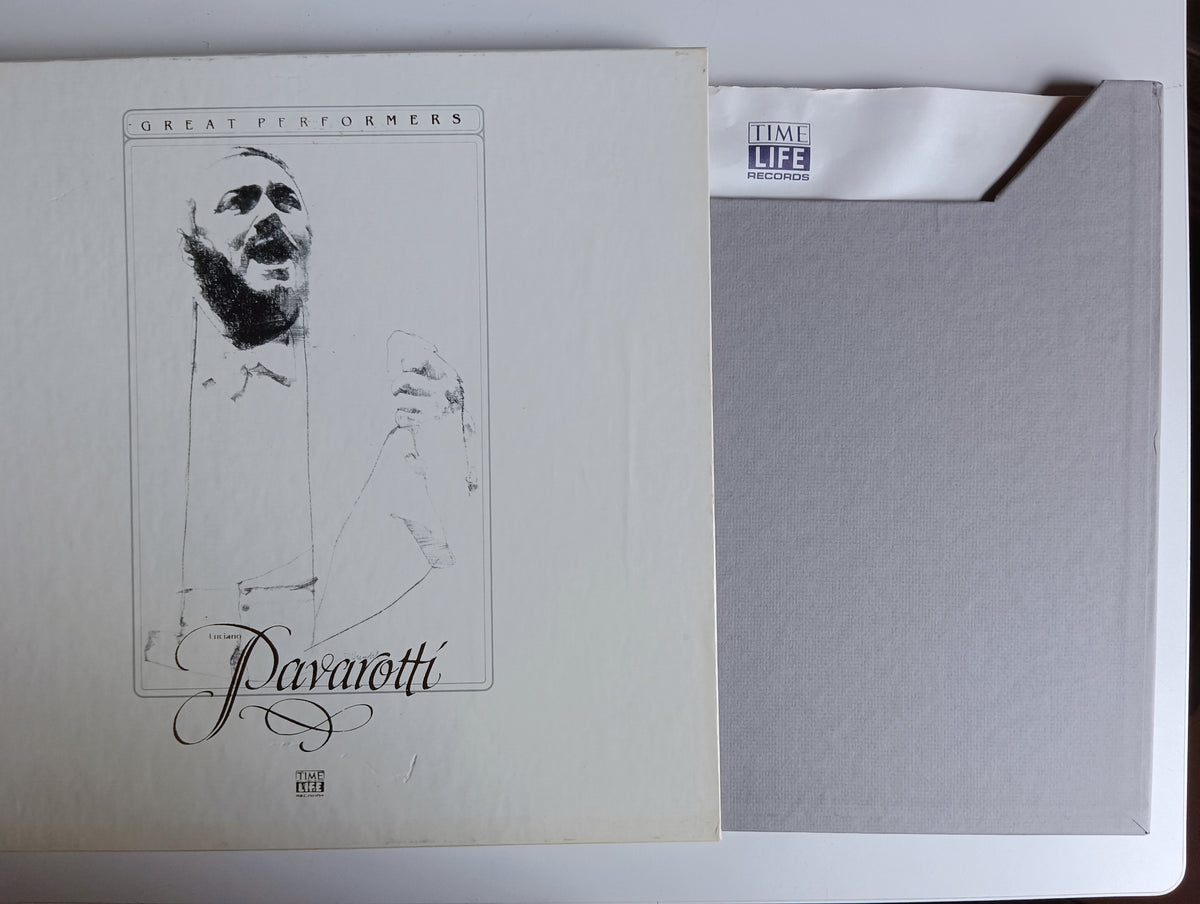 Vinyl record, Opera Luciano Pavarotti, Inside view