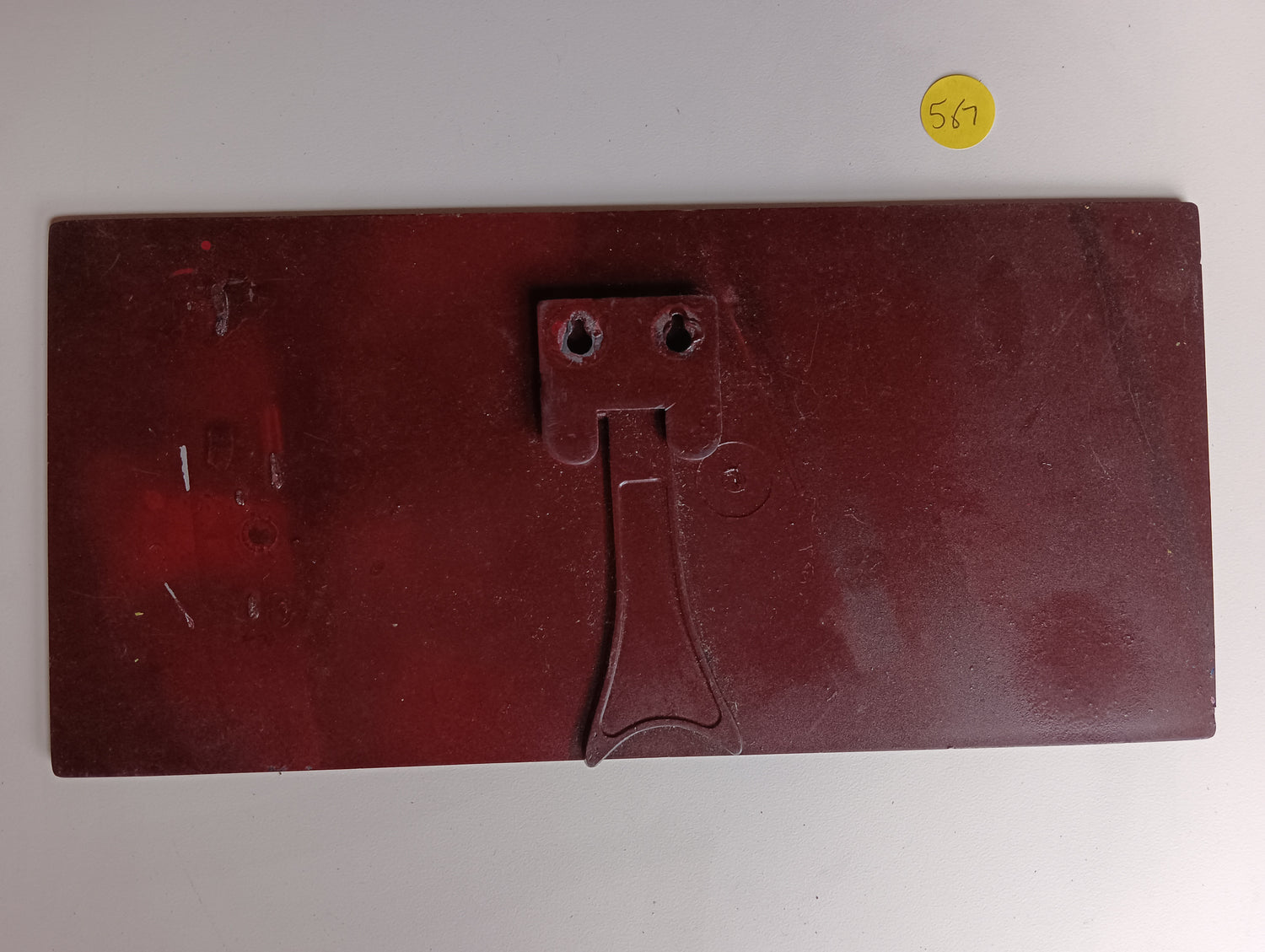 Artifact, Plate, 1926 Bugatti Type 30 License Plate Cover, Front view