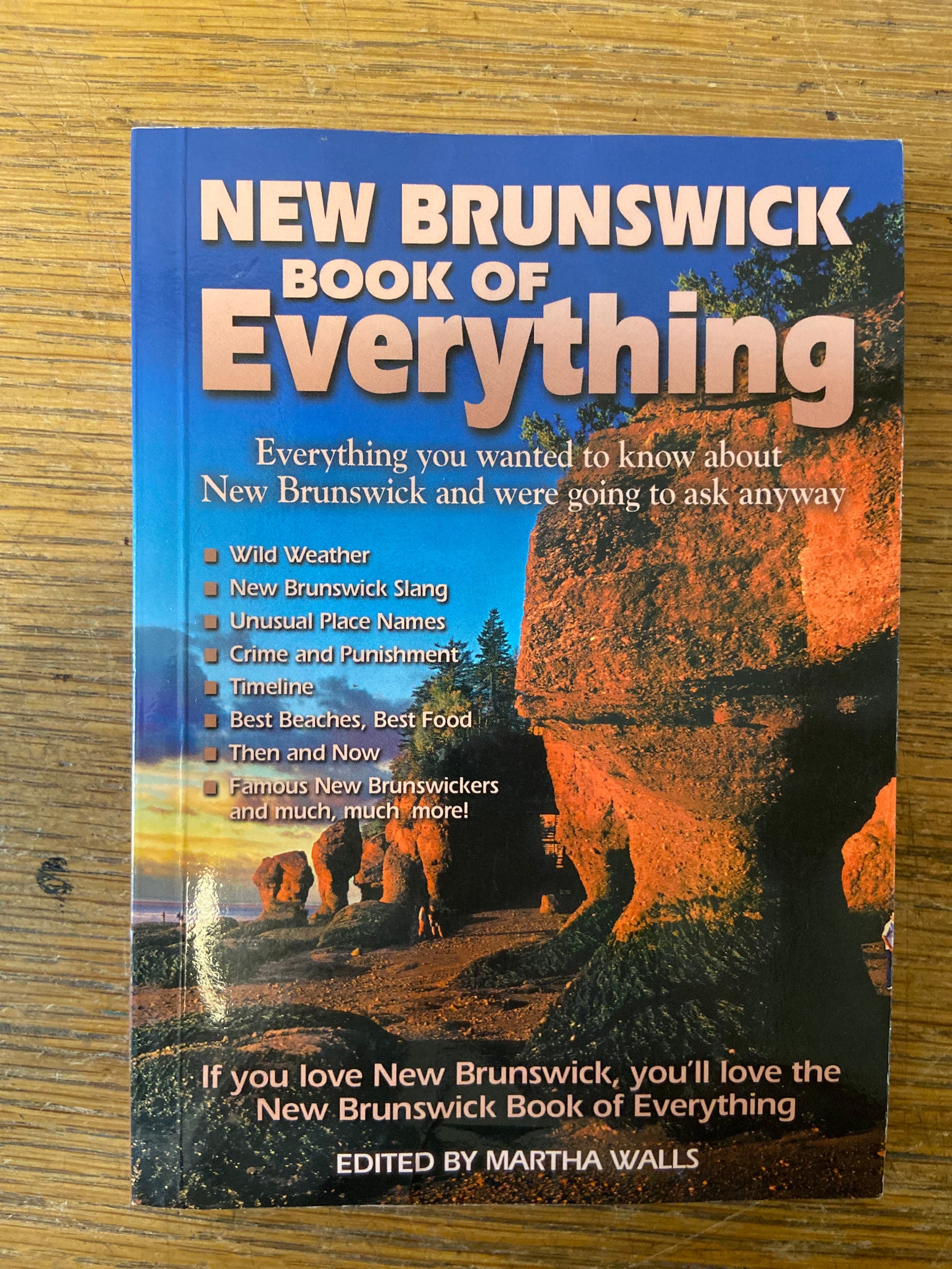 Book, Atlantic Canada, Canada, Travel, Ed. Martha Walls, New Brunswick Book of Everything, Front view