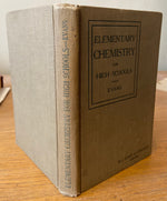 Book, Education, Nevil Norton Evans, Elementary Chemistry for High School, Spine view