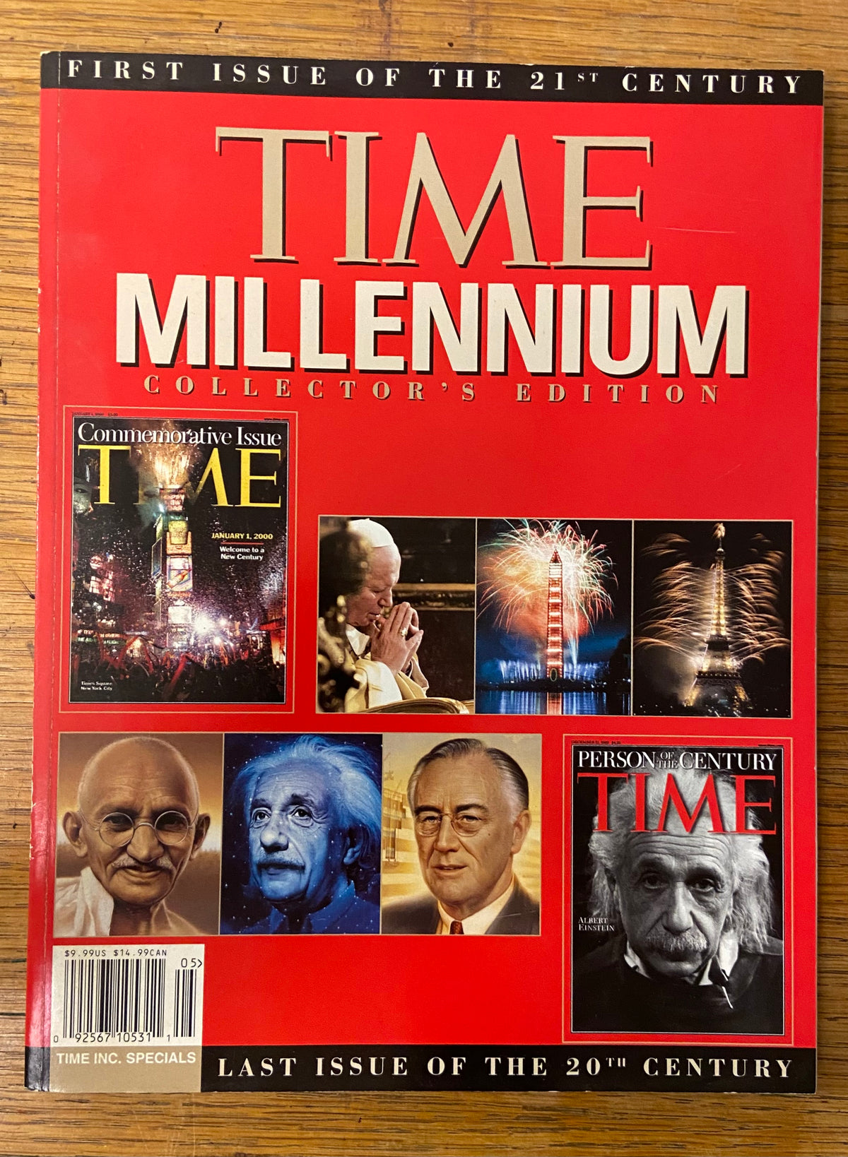Magazine, History, Time, Time Millennium Collector’s Edition: First Issue of the 21st Century, Last Issue of the 20th Century, Front view