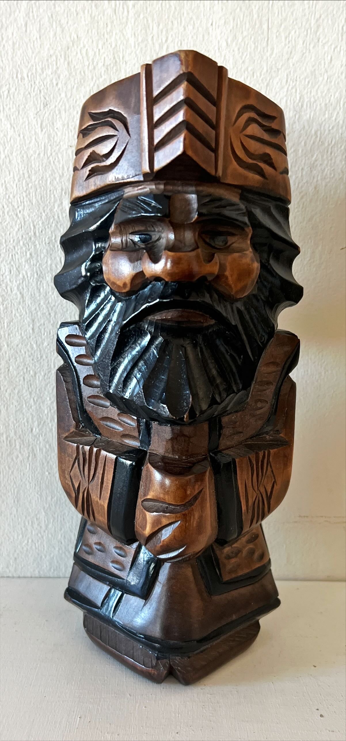 Craft work, Carving, Material: Wood, Unknown Artist, ManFront view