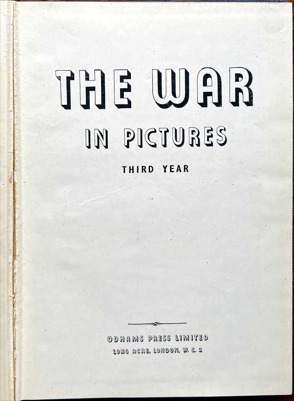 Book, Military, History, WWI, Odham’s Press, The Third Year of War in Pictures, Inside view