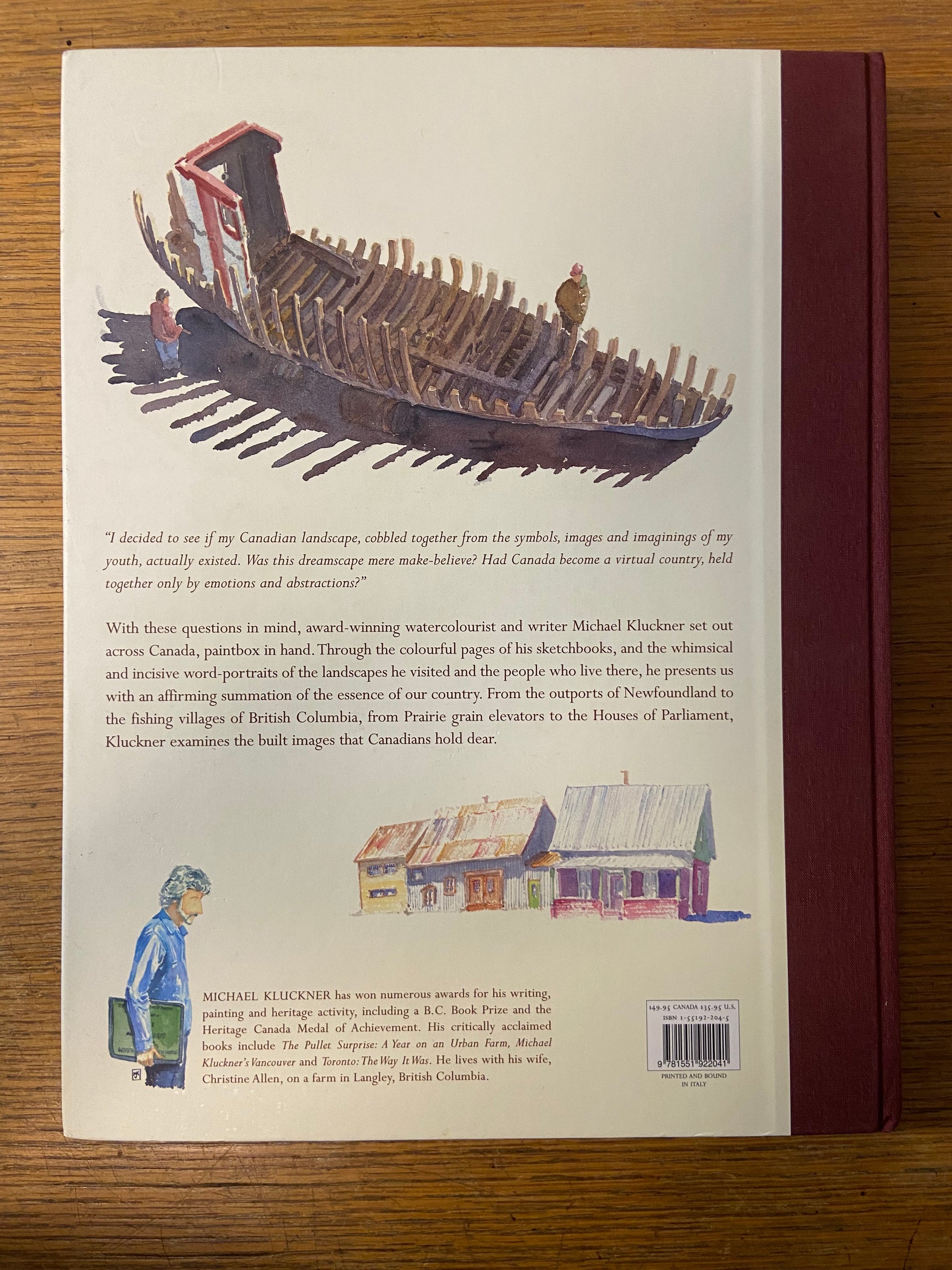 Book, Canada, History, Michael Kluckner, Canada: A Journey of Discovery, Back view
