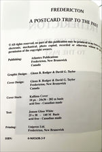 Book, Regional History, NB History, New Brunswick, Canada, Atlantic Canada, David G. Taylor and Glenn B. Roger, Fredericton: A Postcard Trip to the Past, Inside view