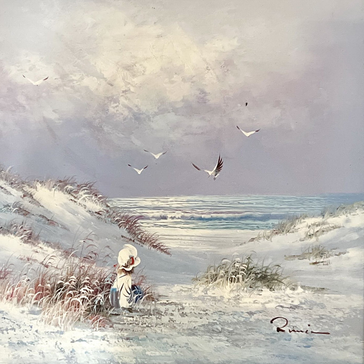 Oil painting, Seascape Unknown Artist, Cover view