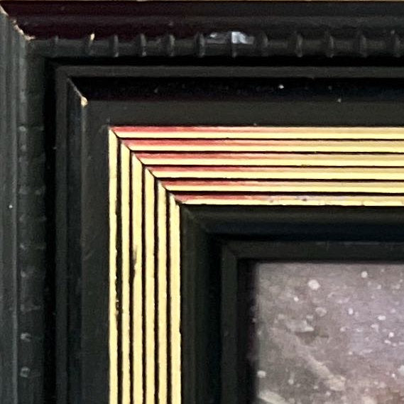 Home, Picture frame, Small Black with Gold Detail Picture Frame, Cover view