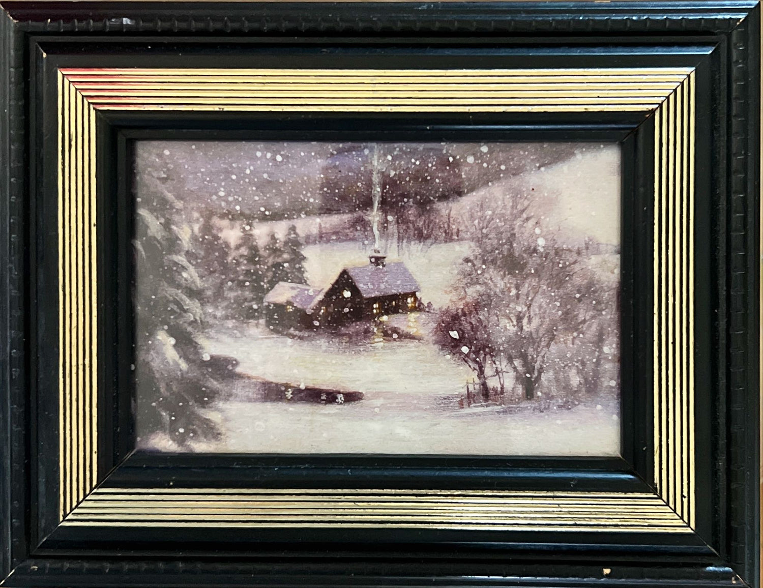Home, Picture frame, Small Black with Gold Detail Picture Frame, Cover view