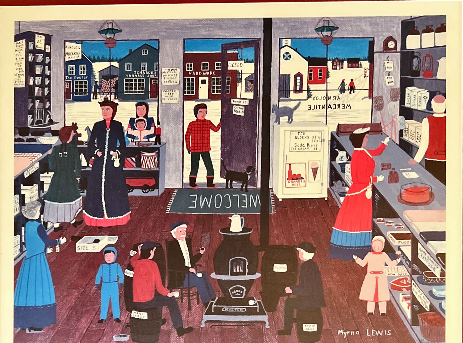 Print, Genre Scene, Myrna Lewis, Art view