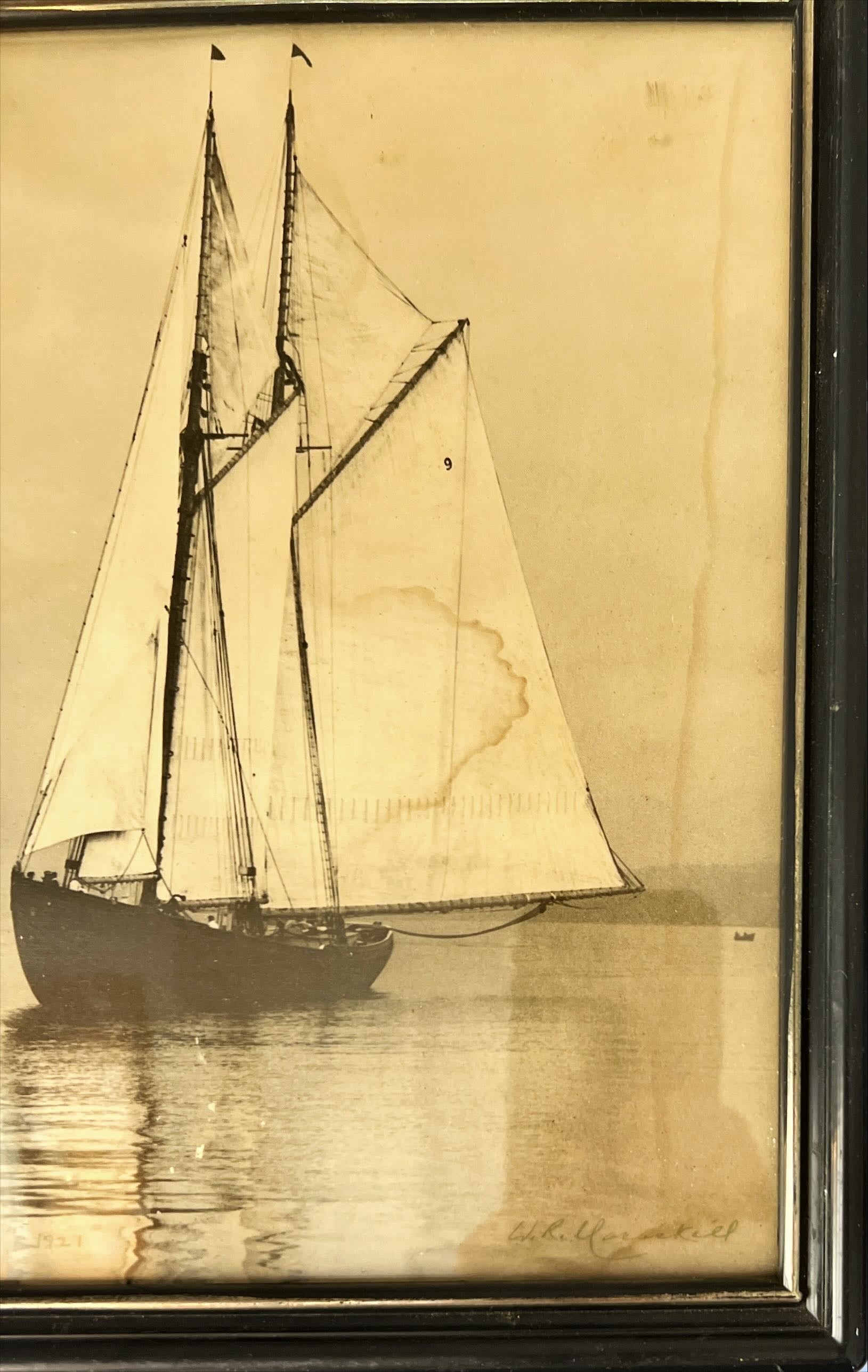 Print, Nautical, W.R. Macaskill, Damage view