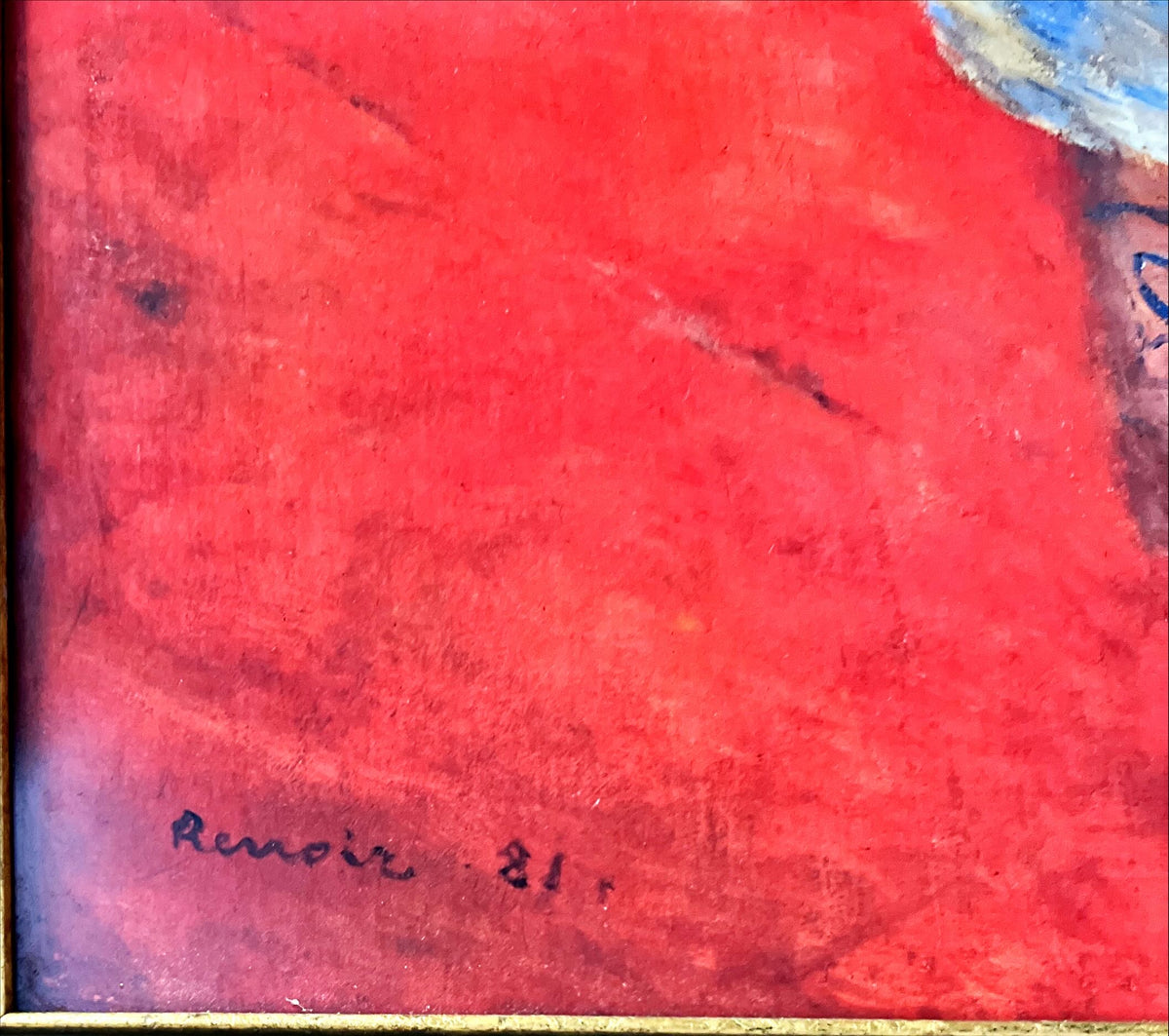 Print, Portrait, Pierre-Auguste Renoir, Signature view