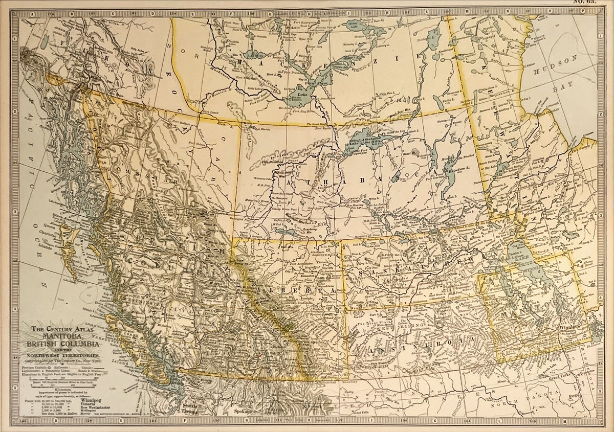 Mixed Media painting, Geography The Century, Art view