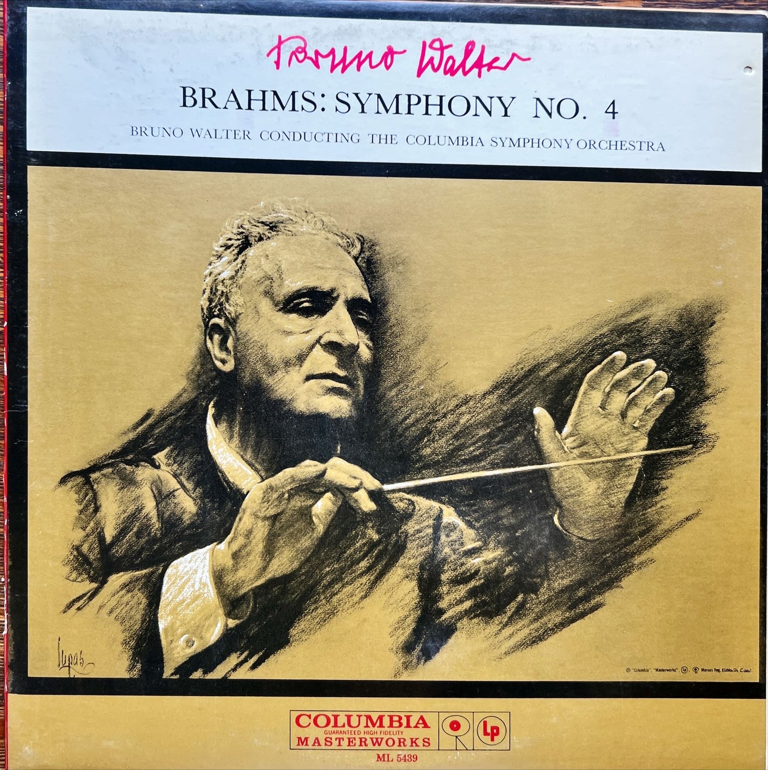 Vinyl record, Classical Brahms, Front view