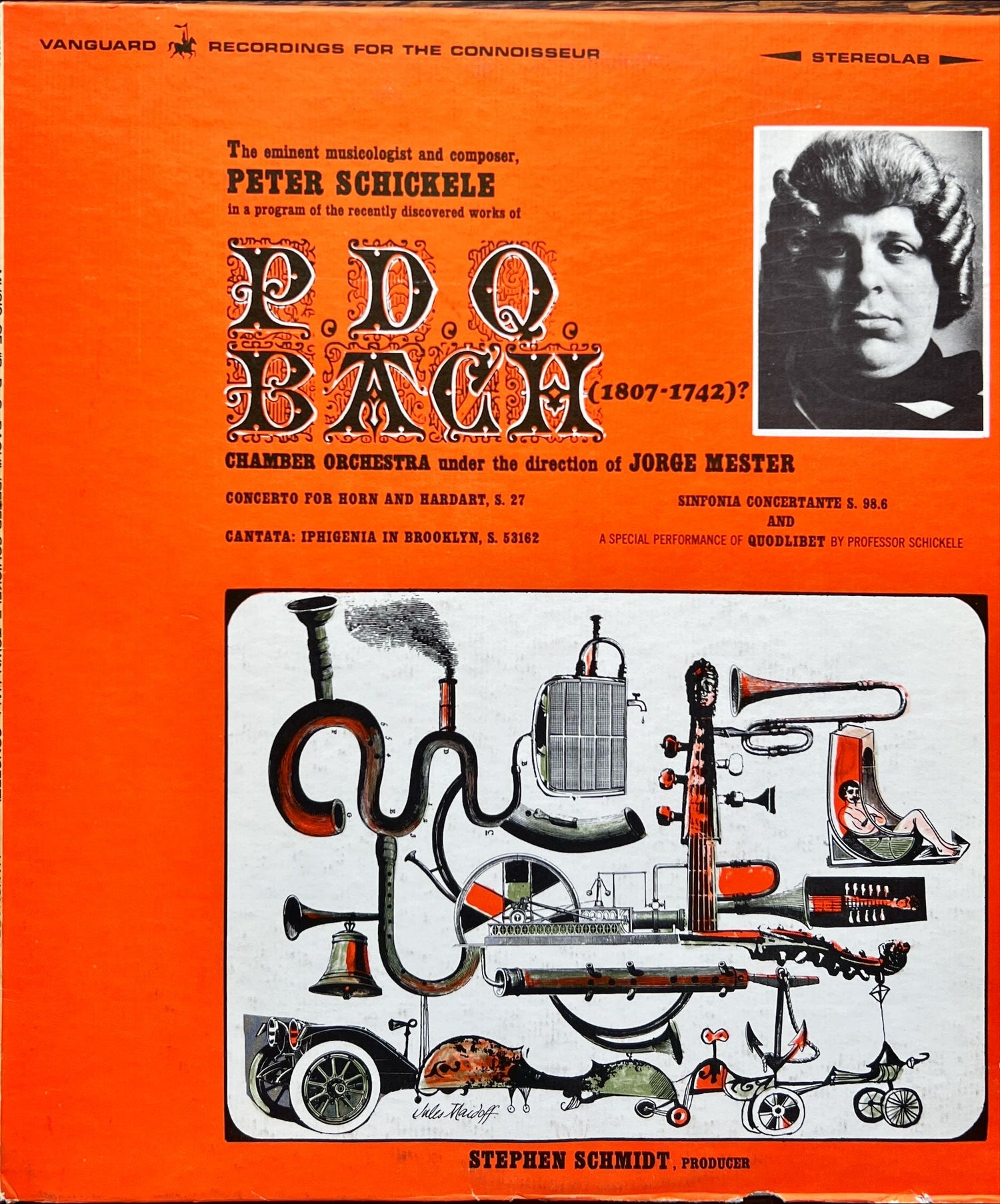 Vinyl record, Classical Bach, Front view