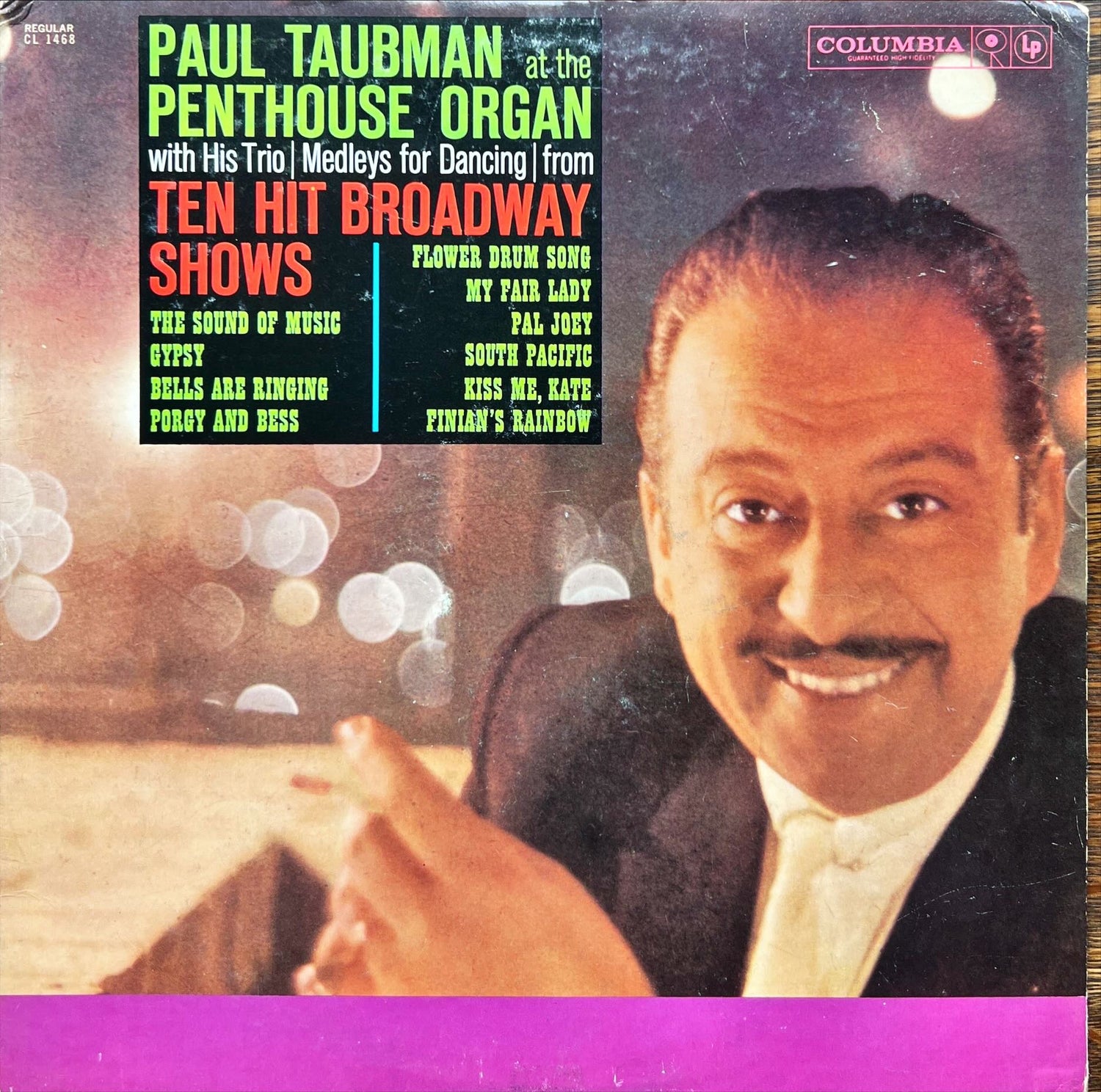 Vinyl record, Broadway Paul Tubman with his Trio, Front view