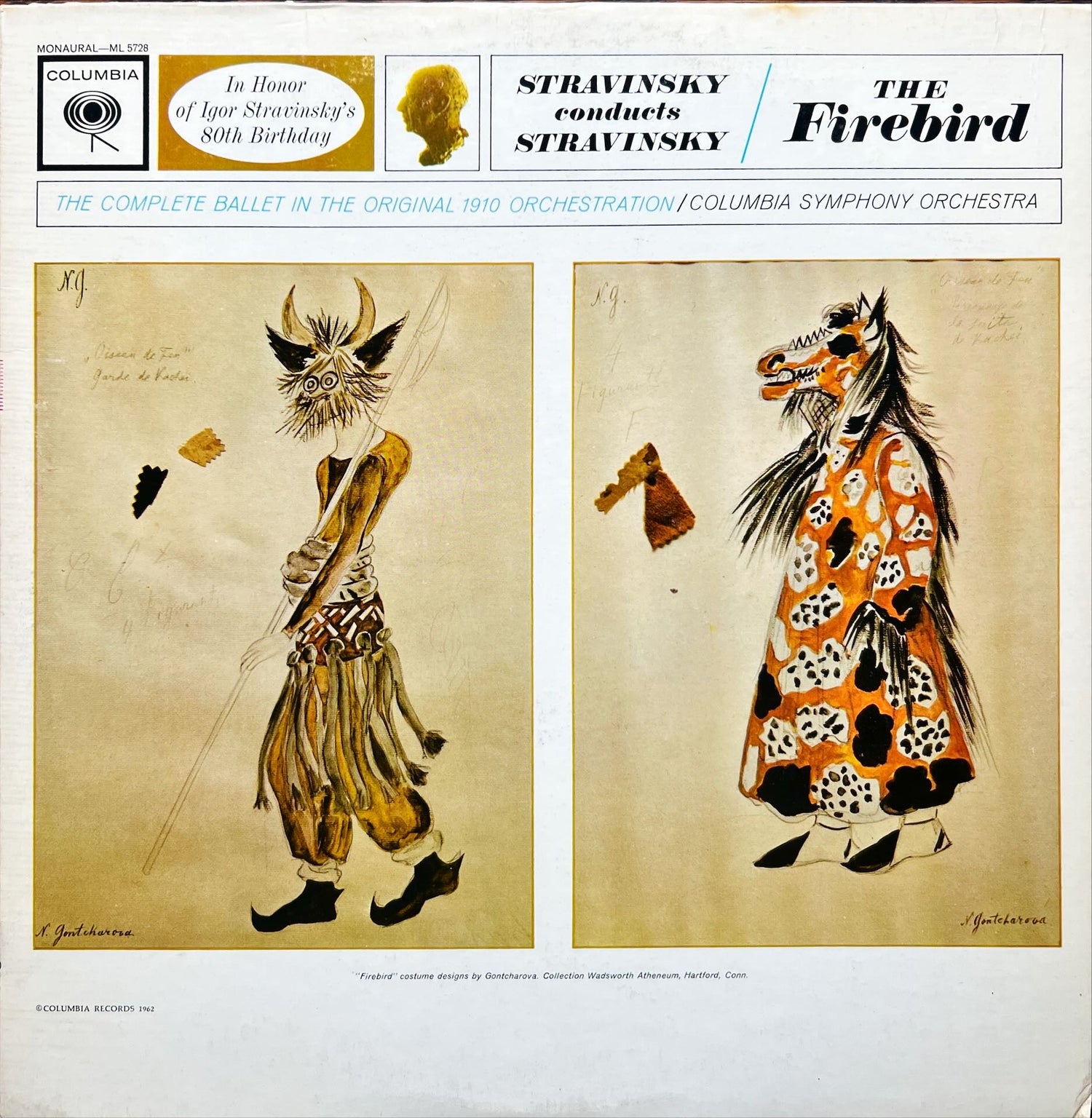 Vinyl record, Classical Igor Stravinsky, Front view