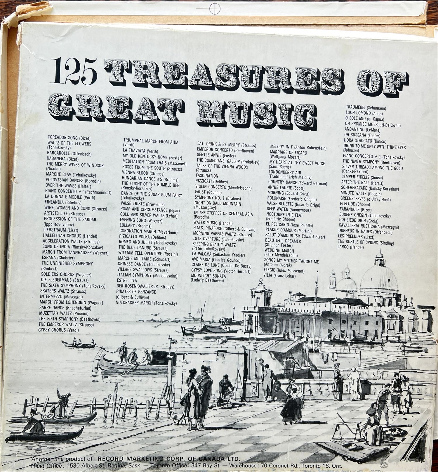 Vinyl record, Classical Record Marketing Corp, Back view