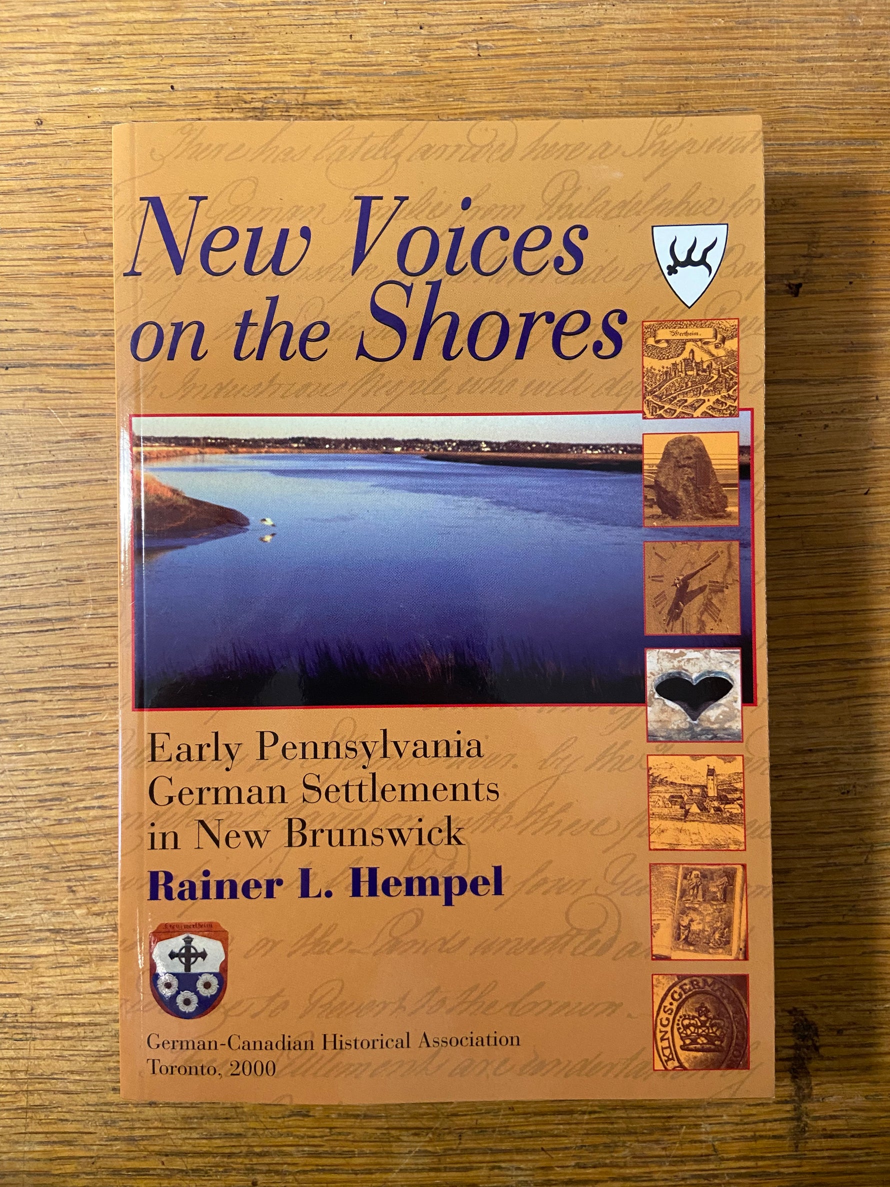 Book, New Brunswick, Canada, Atlantic Canada, History, German, Rainer L. Hempel, New Voices on the Shores: Early Pennsylvania German Settlements in New Brunswick, Front view