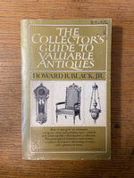Book, Antique, Collectibles, Howard R. Black, JR., The Collector’s Guide to Valuable Antiques, Front view