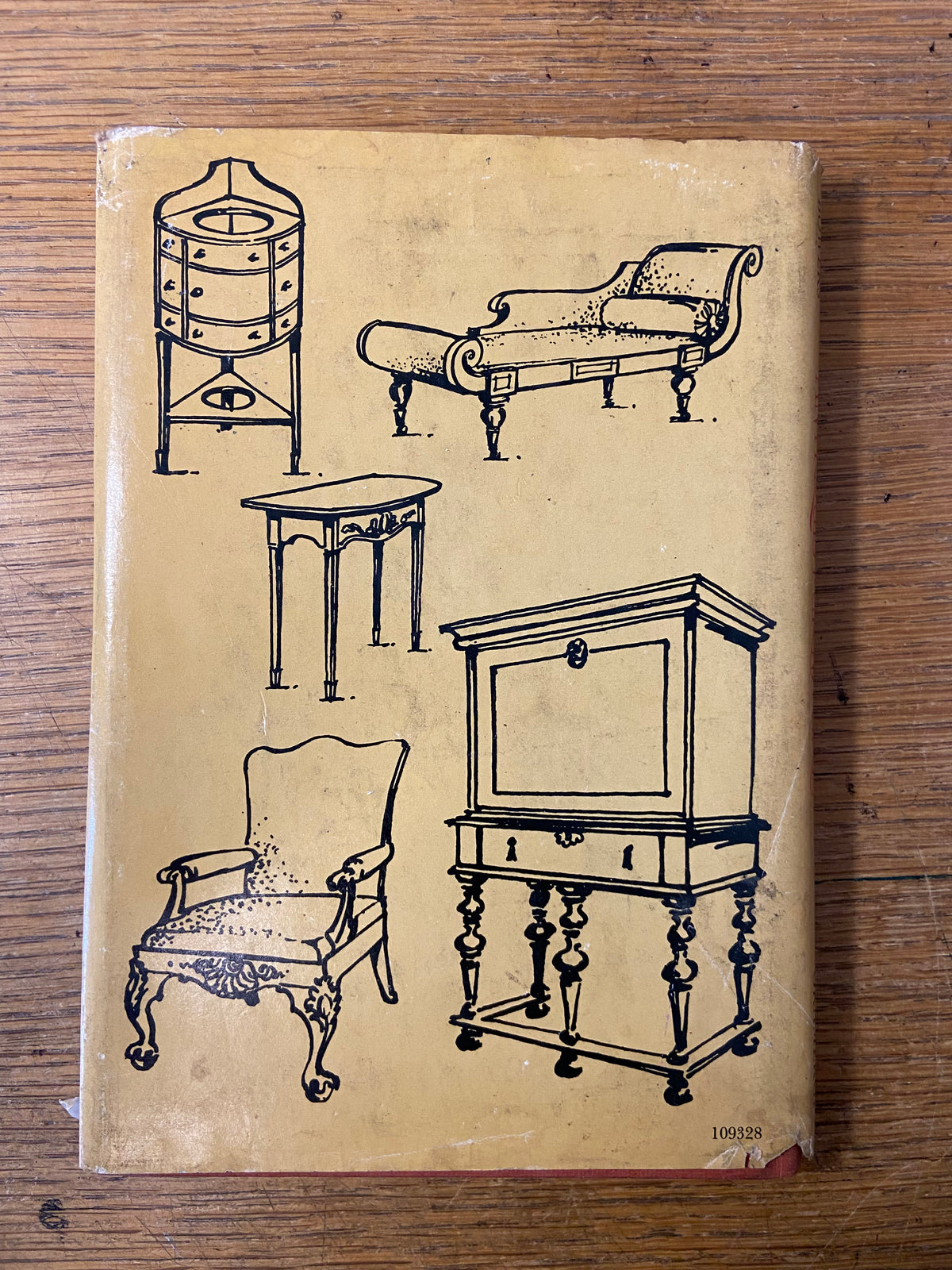 Book, Antique, Collectibles, K.W.M. Browers, Antiques Furniture Explained and Illustrated, 1501-1901, Back view