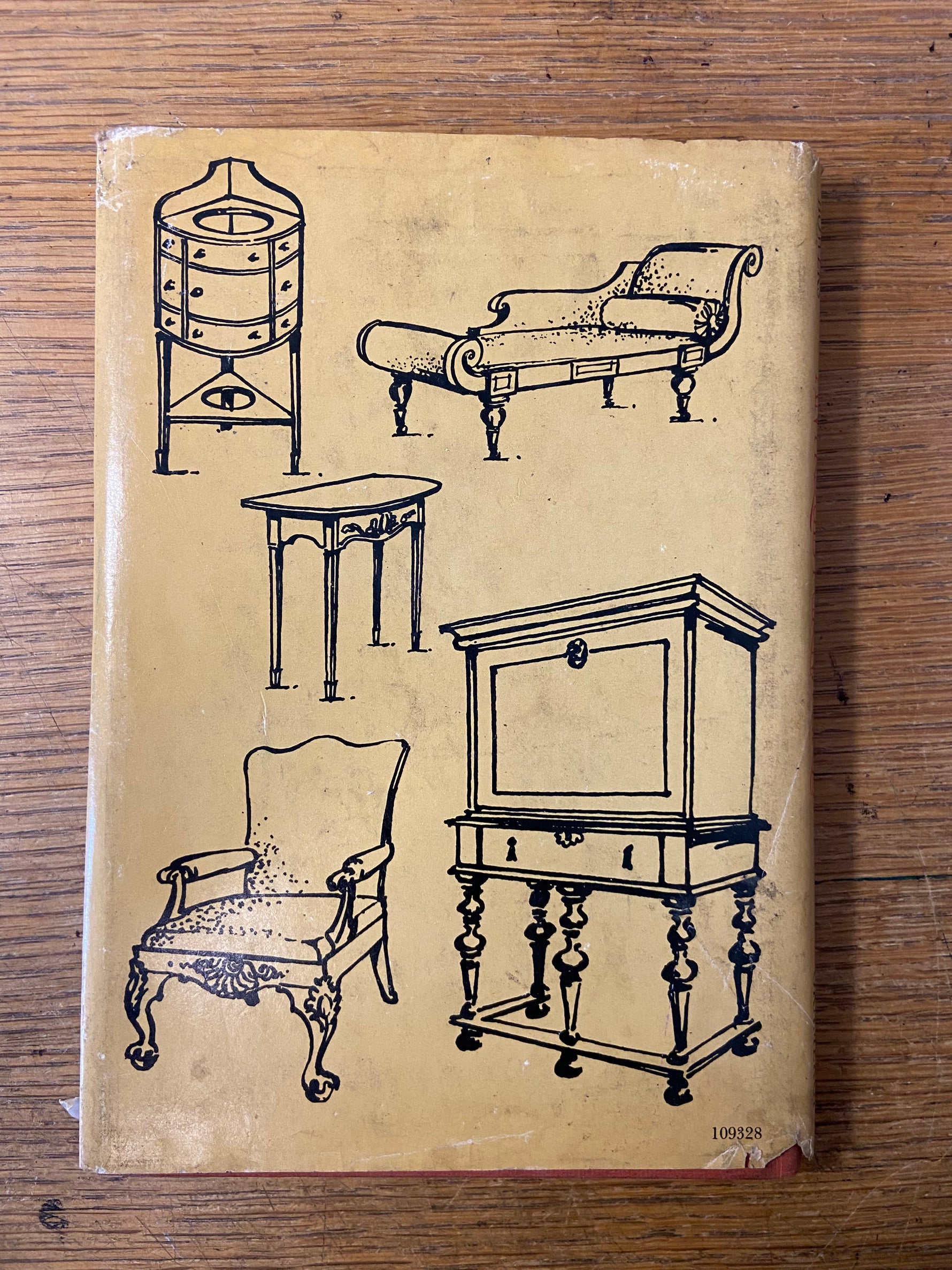 Book, Antique, Collectibles, K.W.M. Browers, Antiques Furniture Explained and Illustrated, 1501-1901, Back view