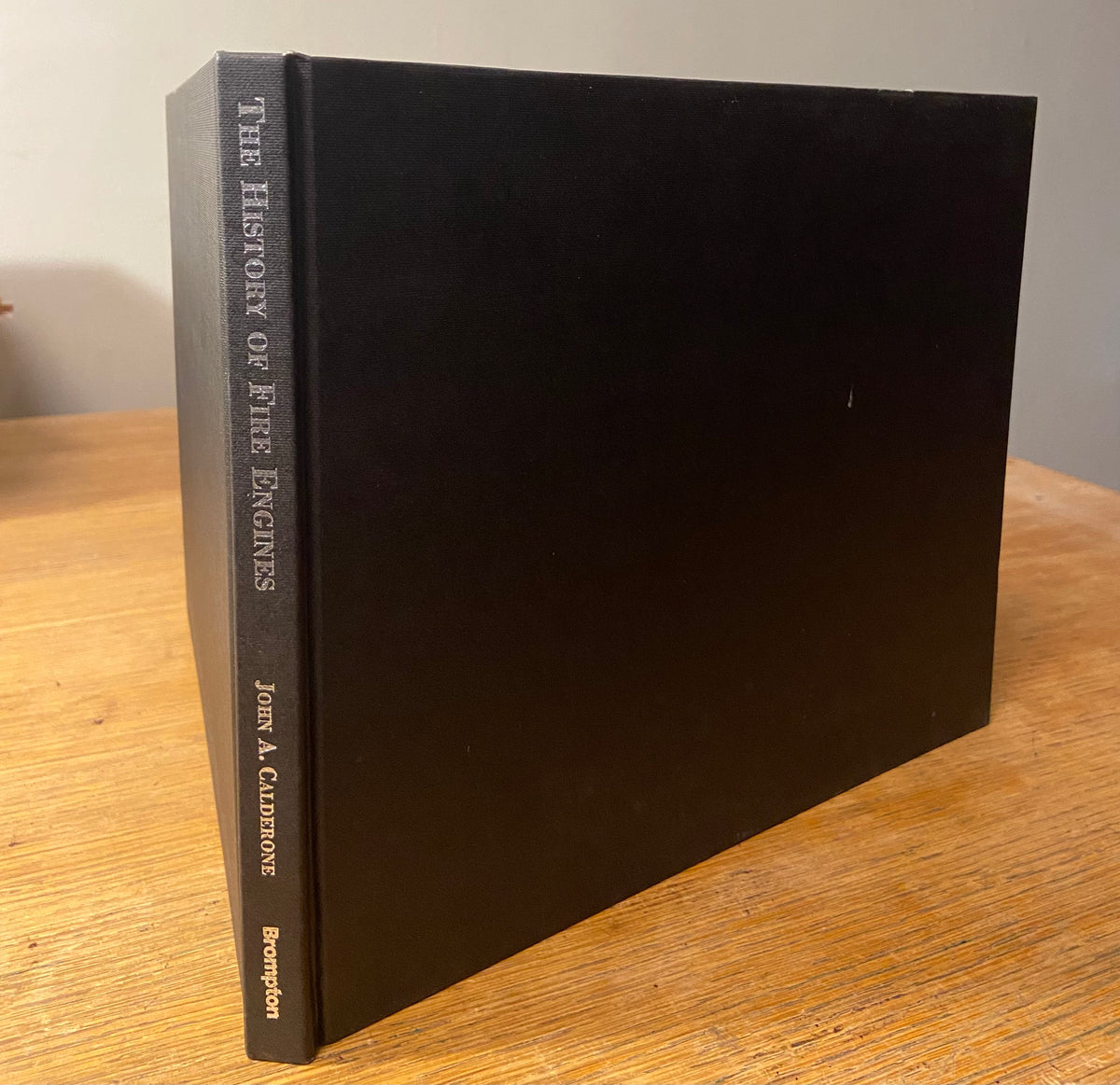 Book, History, Fire Engines, John A. Calderone, The History of Fire Engines, Spine view