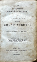 Book, Antique, , The Picturesque  Pocket Companion, and Visitor’s Guid, through Mount Auburn: Illustrated with Upwards of Sixty Engravings on Wood, Inside view