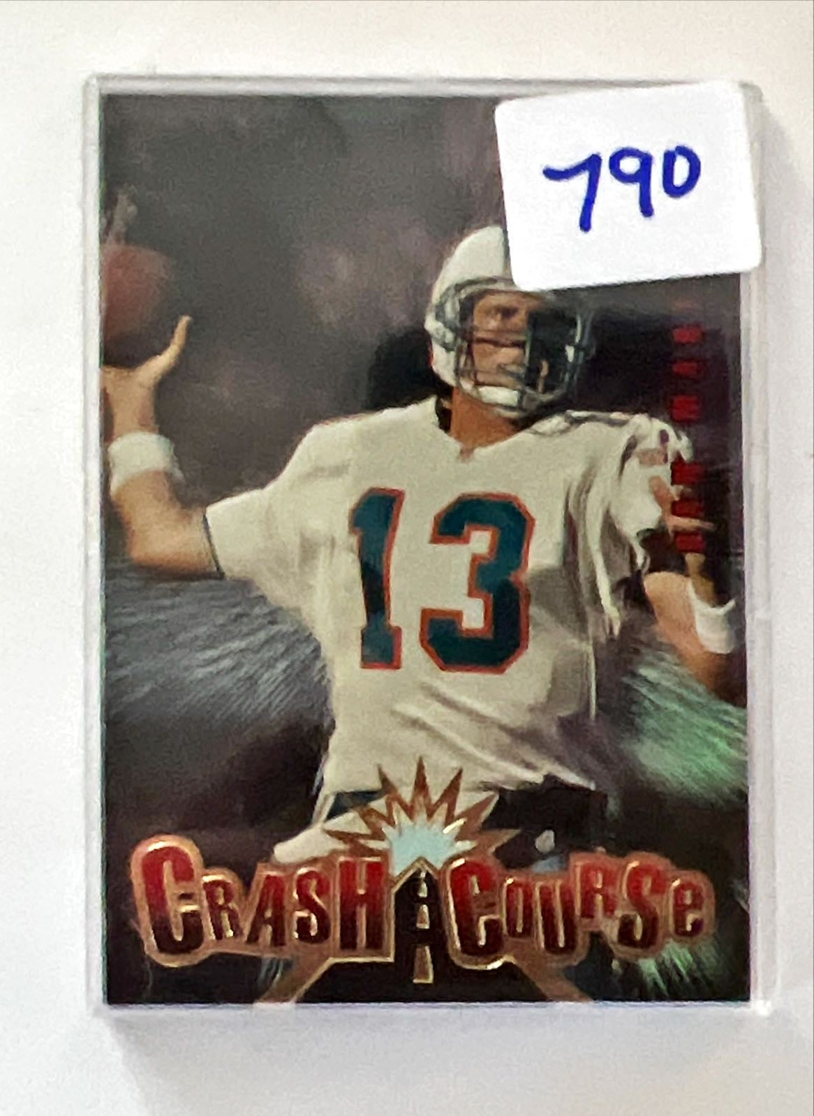 Card, 1997 Dan Marino “Crash Course” Trading Card, Pinnicle Trading, Front view