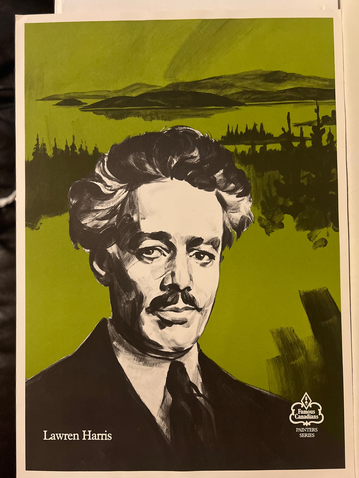 Print, Portrait, Famous Canadians Painters Series, Front view