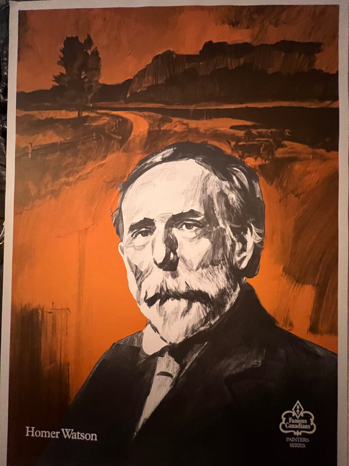 Print, Portrait, Famous Canadians Painters Series, Front view