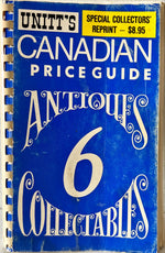 Book, Antique, Collectibles, Doris and Peter Unitt, Unitt's Canadian Price Guide to Antiques & Collectibles, book 6., Front view