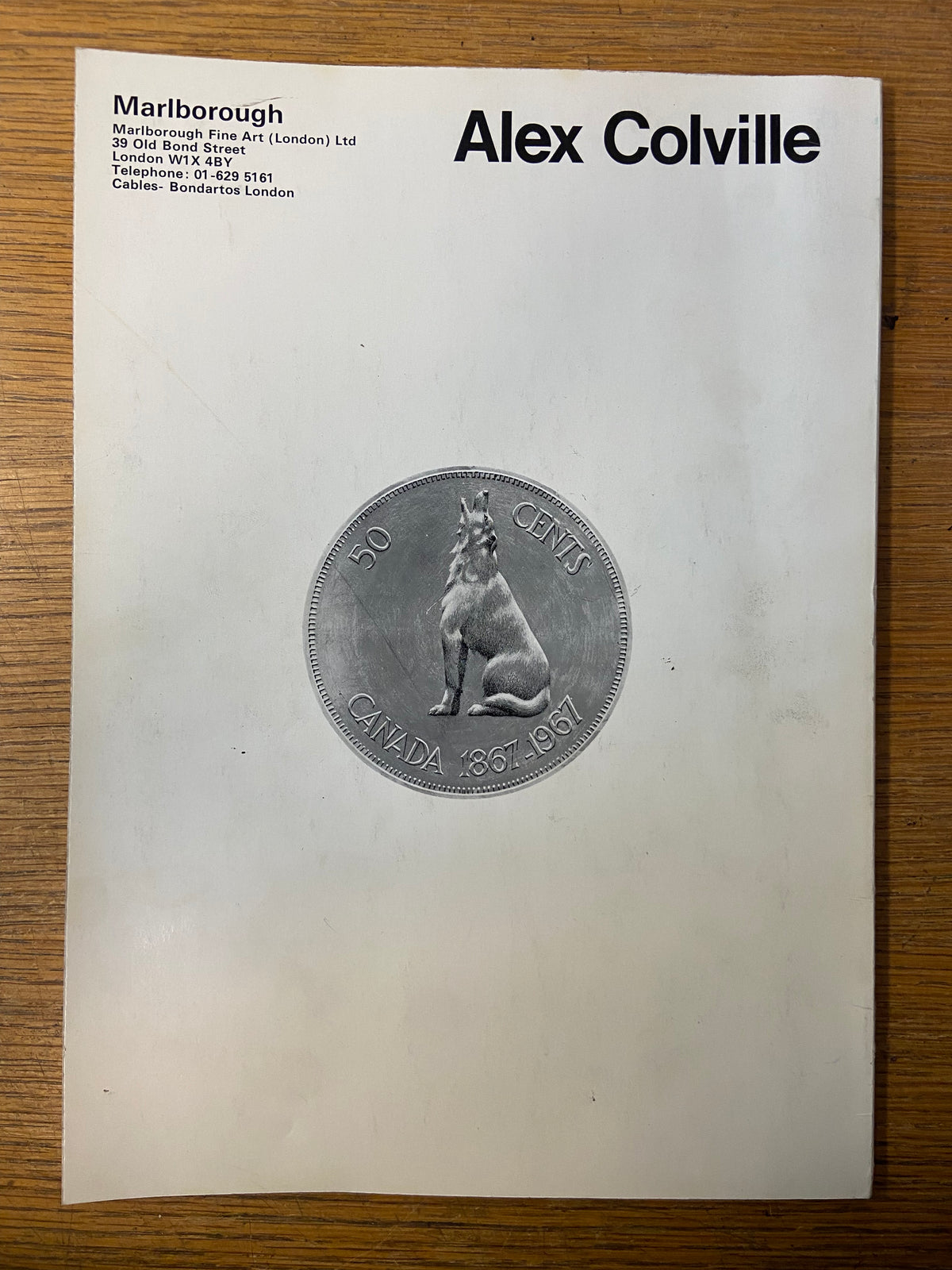 Catalogue/Reference, Arts, Artist, Marlborough Fine Art, Alex Colville January-February 1970, Back view