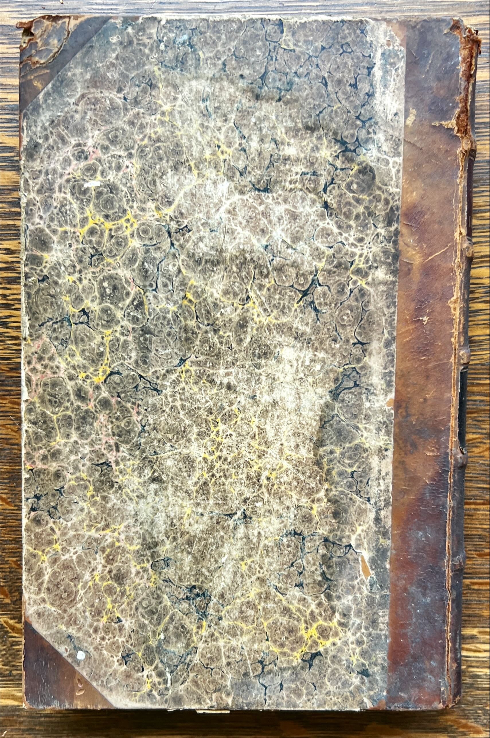 Book, Antique, James Allan Park, Esq., A System of Law of Marine Insurances, Vol. I, Back view