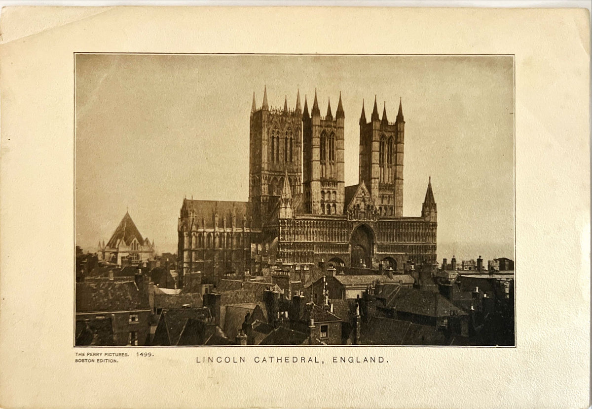 Print, Architecture, Buildings, Landscape, The Perry Pictures, Front view