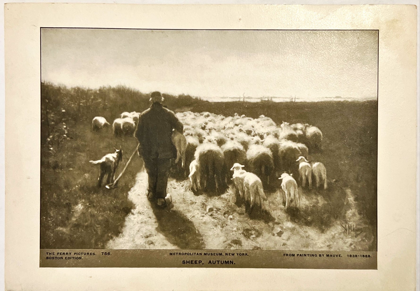 Print, Landscape, Figures, Farm, The Perry Pictures, Front view