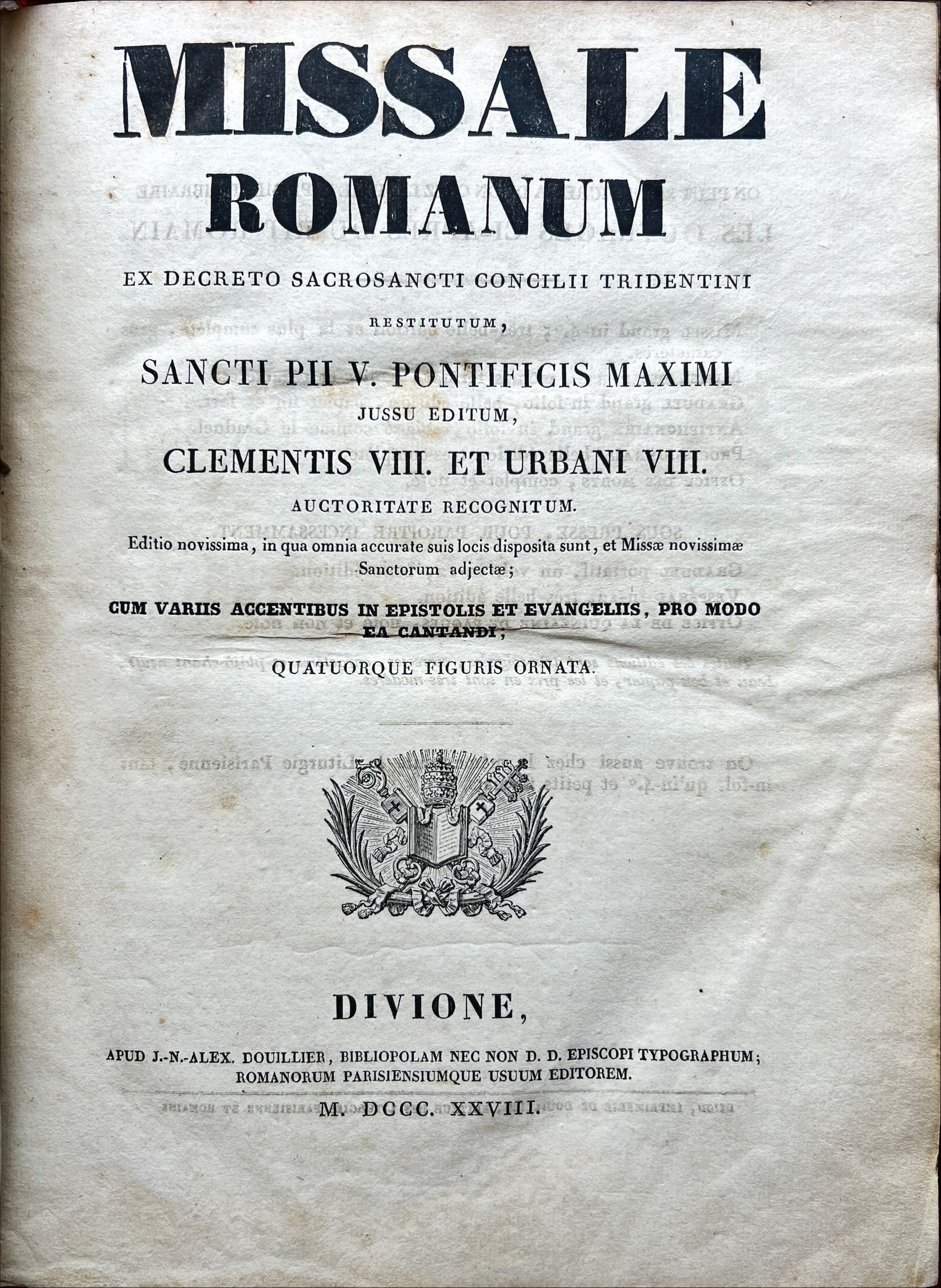 Book, Religious, , Missale Romanum [Latin], Inside1 view