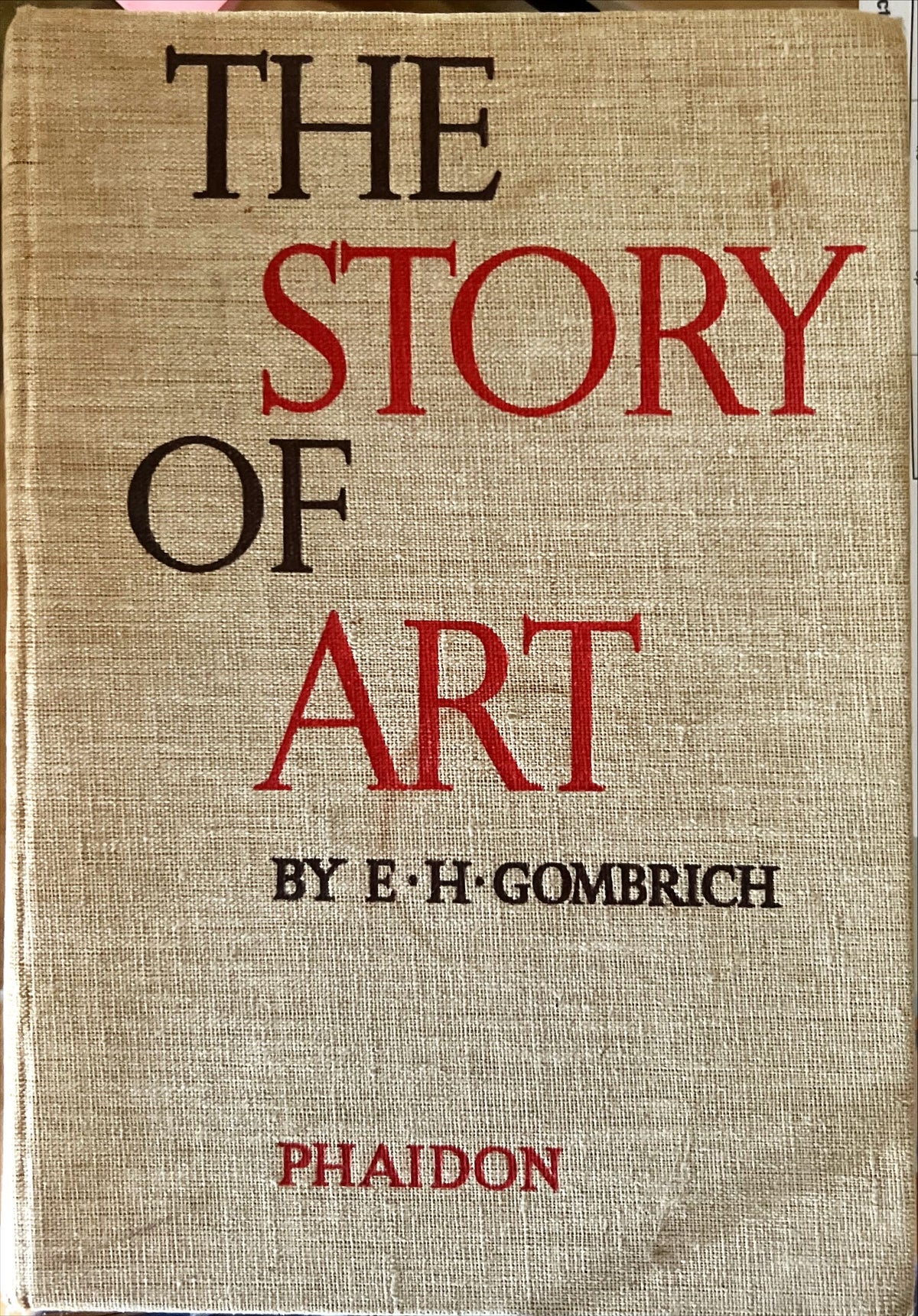 Book, Art History, E. H. Gombrich, The Story of Art, Third Edition, Front view