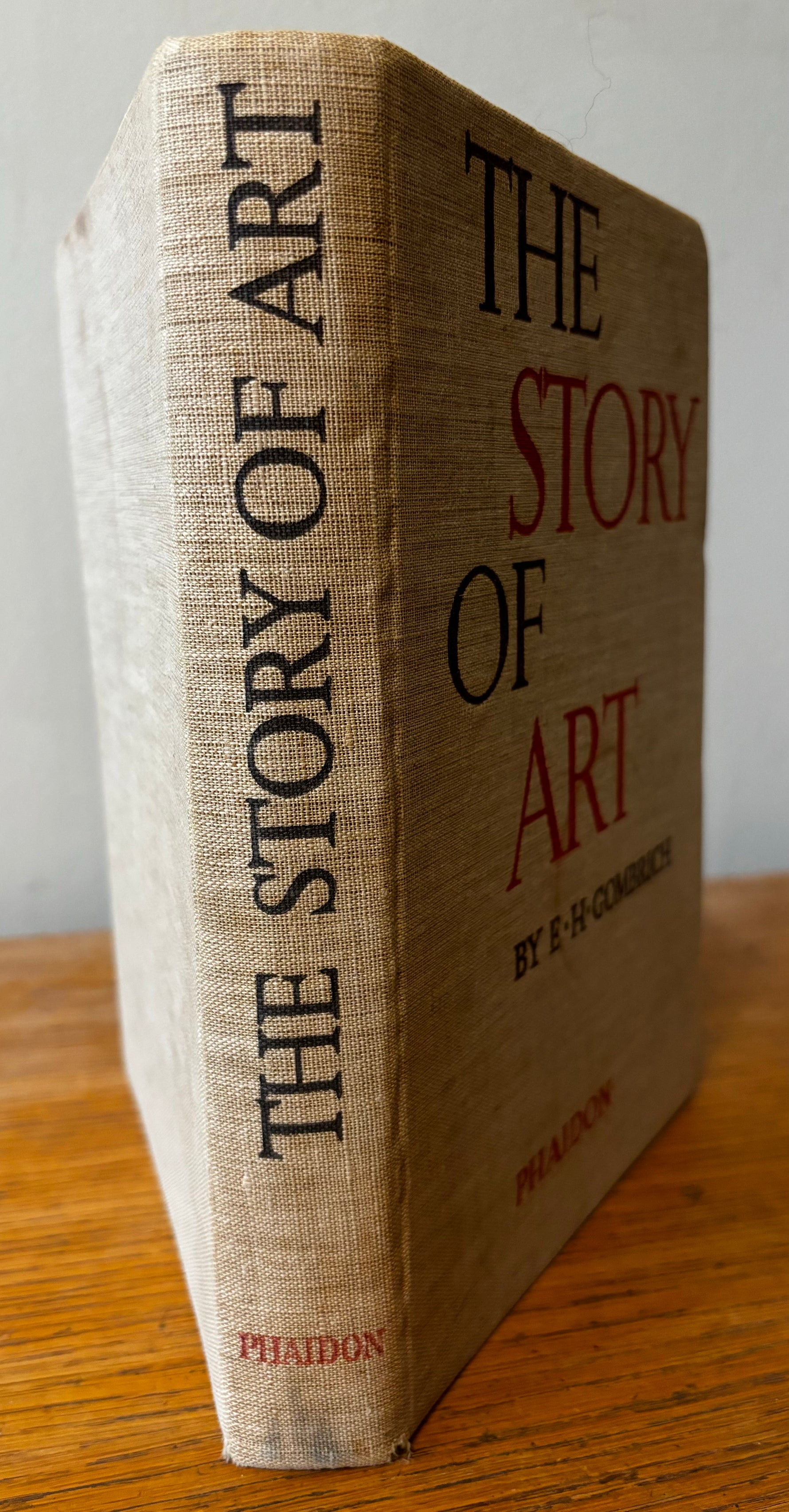 Book, Art History, E. H. Gombrich, The Story of Art, Third Edition, Spine view