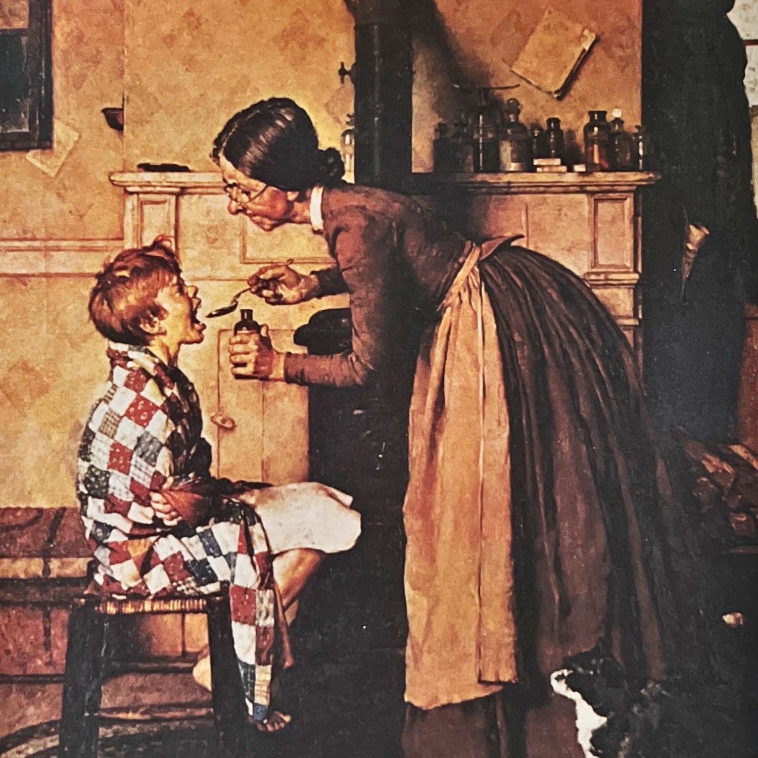 print, Genre Scene Norman Rockwell, Cover view