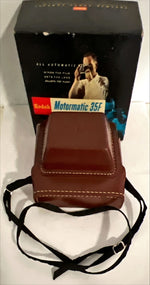 Tool, Artifact, Vintage Mint Kodak Motormatic 35F Camera with Case and Half Original Box, Kodak, Front view